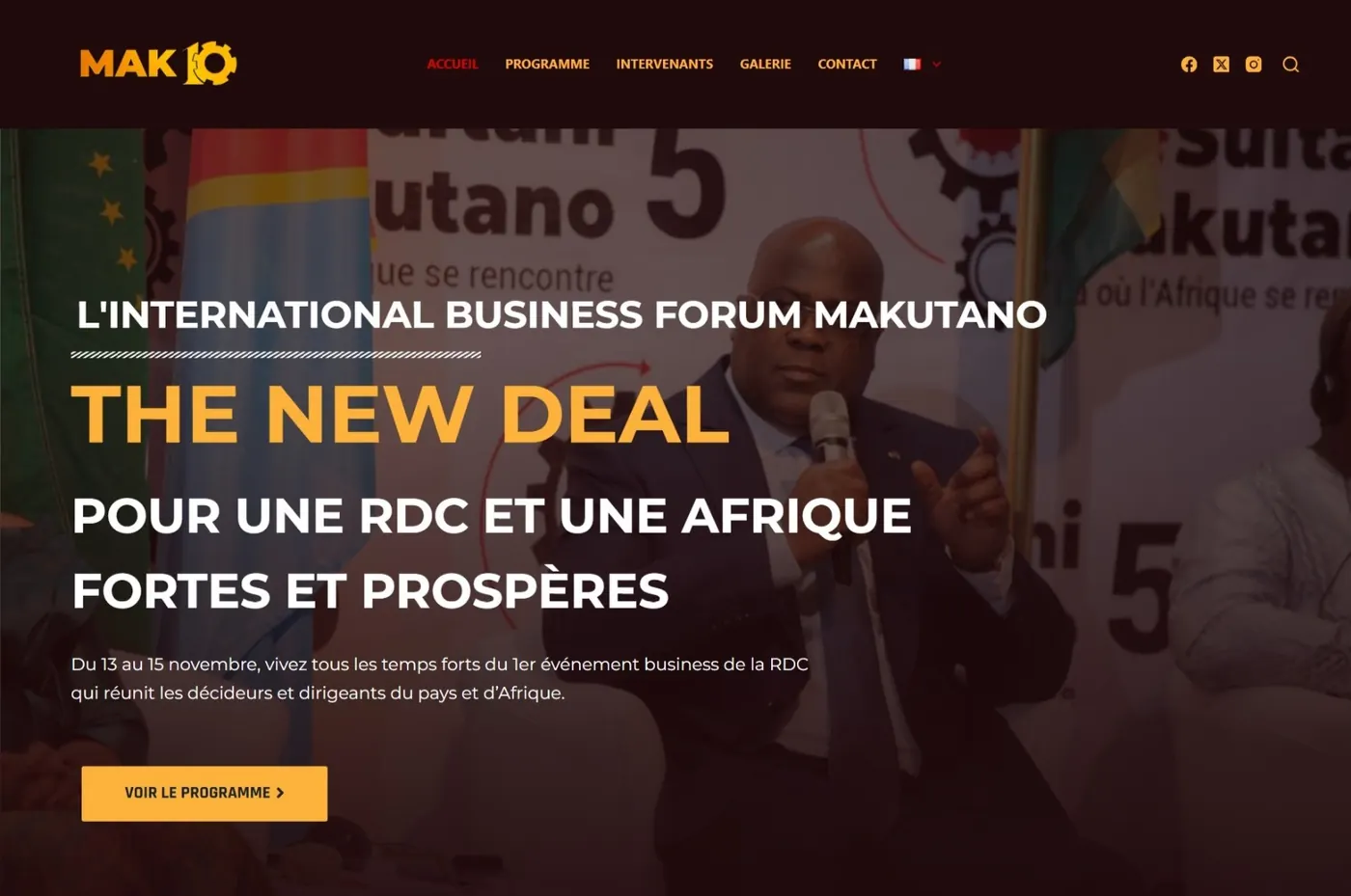 Home page of the Makutano International Business Forum